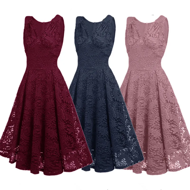 CD-1785#Evening Dress Short V-Neck Graduation Homecoming Red wine Nude pink White Dark blue Black