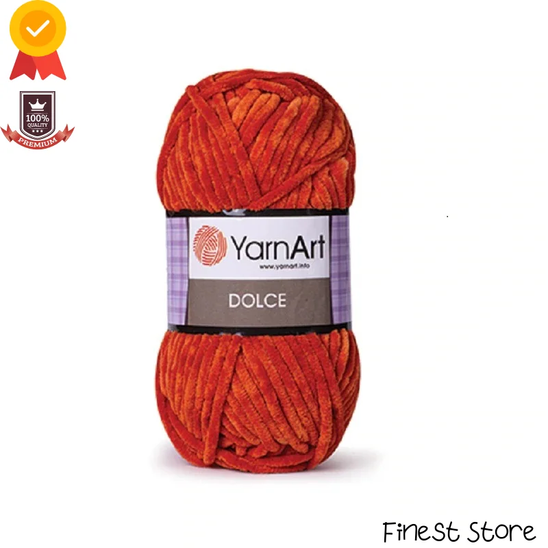 Yarnart Dolce Yarn Velvet |100gr-120mt %100 Micro Polyester| Threads For Knitting Yarn Colorful Sewing Accessories Wool Knitting