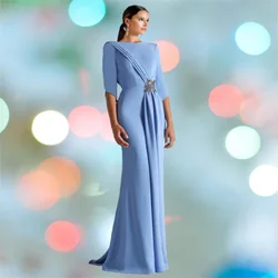 MULONG-Robe de soirée sirène pour femmes, robe de Rhlongue, demi-manches, élégante, soirée formelle, événements spéciaux, Dubaï, 2023