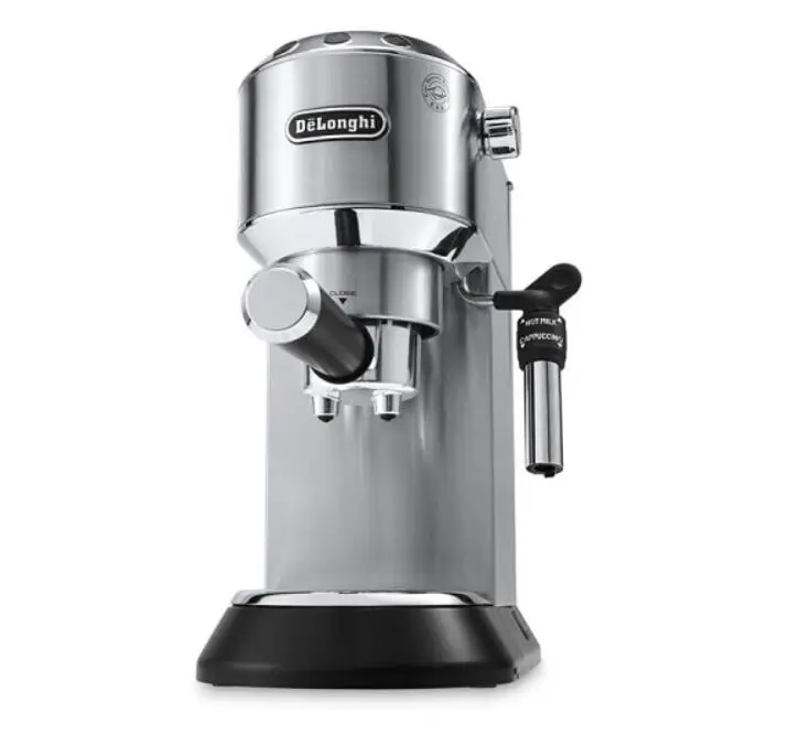 Delonghi HOUSEHOLD กาแฟเครื่อง HOME กึ่งอัตโนมัติอิตาเลี่ยน cafe maker Espresso บ้านปั๊ม EC685.M diy ฟองนม 15bar 1.1L silver