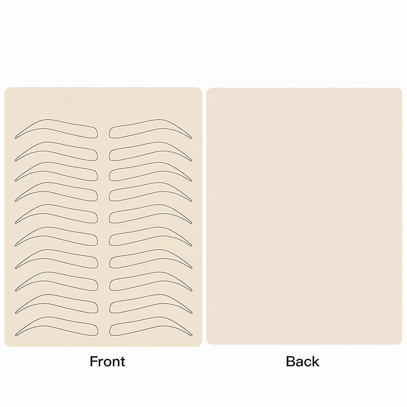 3/5pcs Eyebrow Tattoo Practice Skin Permanent Makeup Microblading Supplies Silicone Training Fake Skin Beginner Tool Accessories