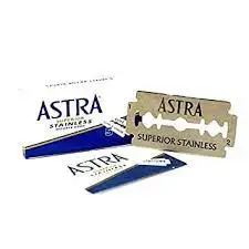 FOR SMOOTH SKIN WITH QUALITY SHAVING Astra Superior Stainless Double Edge Shaving Hair Razor Blue Pack X 400 Blade