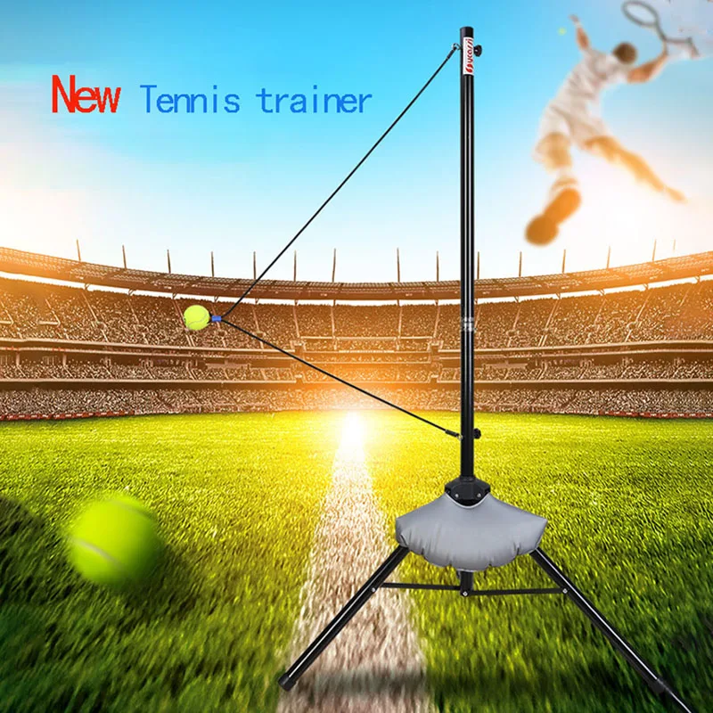 

New Tennis Trainer Kids Adult Tennis Trainer Single Forehand And Backhand Serve SwingEr With Line Coach Teaching