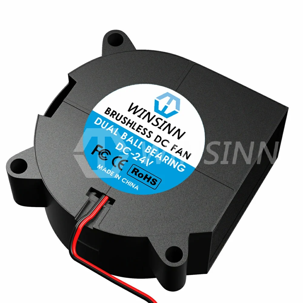 WINSINN 4020 40mm Blower Fan 5V 12V 24V Hydraulic / Dual Ball Bearing Brushless Cooling Turbine Turbo 40x20mm 2PIN  [4-Pack]
