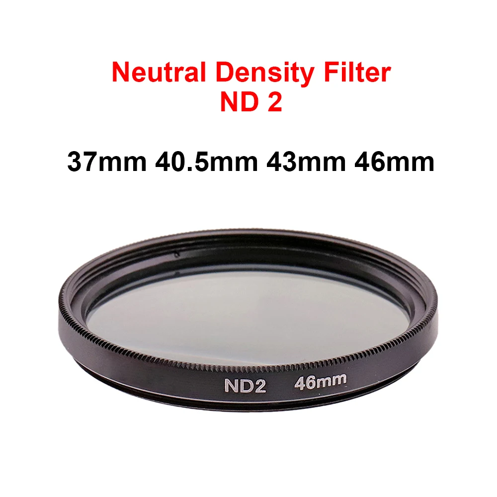 ND2 ND Filter Neutral Density Filter 37mm 40.5mm 43mm 46mm Universal