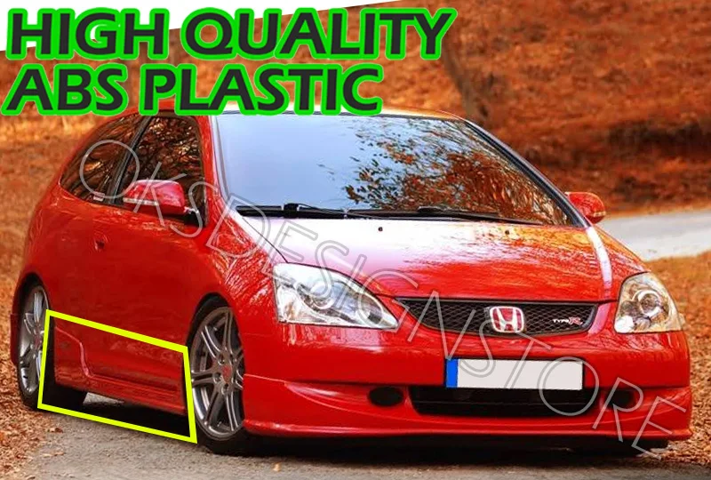 For HONDA CIVIC EP3 TYPE R Side skirts Plastic 2004-2005 *FACELIFT MODEL Side skirts Splitter Diffuser Lip Body Kit Spoiler