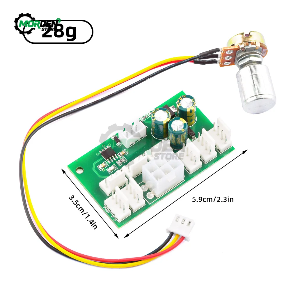 DC 12V 2510-4P 8Miner Fan Speed PWM Controller 8-Channel Hub High-Power Violent Fan Controller Speed Governor 6P Power Supply