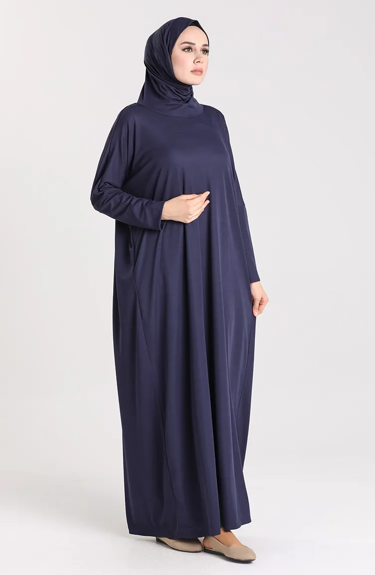 Vestido de oración con capucha para mujer, ropa lisa sin forro, manga de murciélago, cómoda, útil, suelta, moda musulmana, Hijab, personalizada,