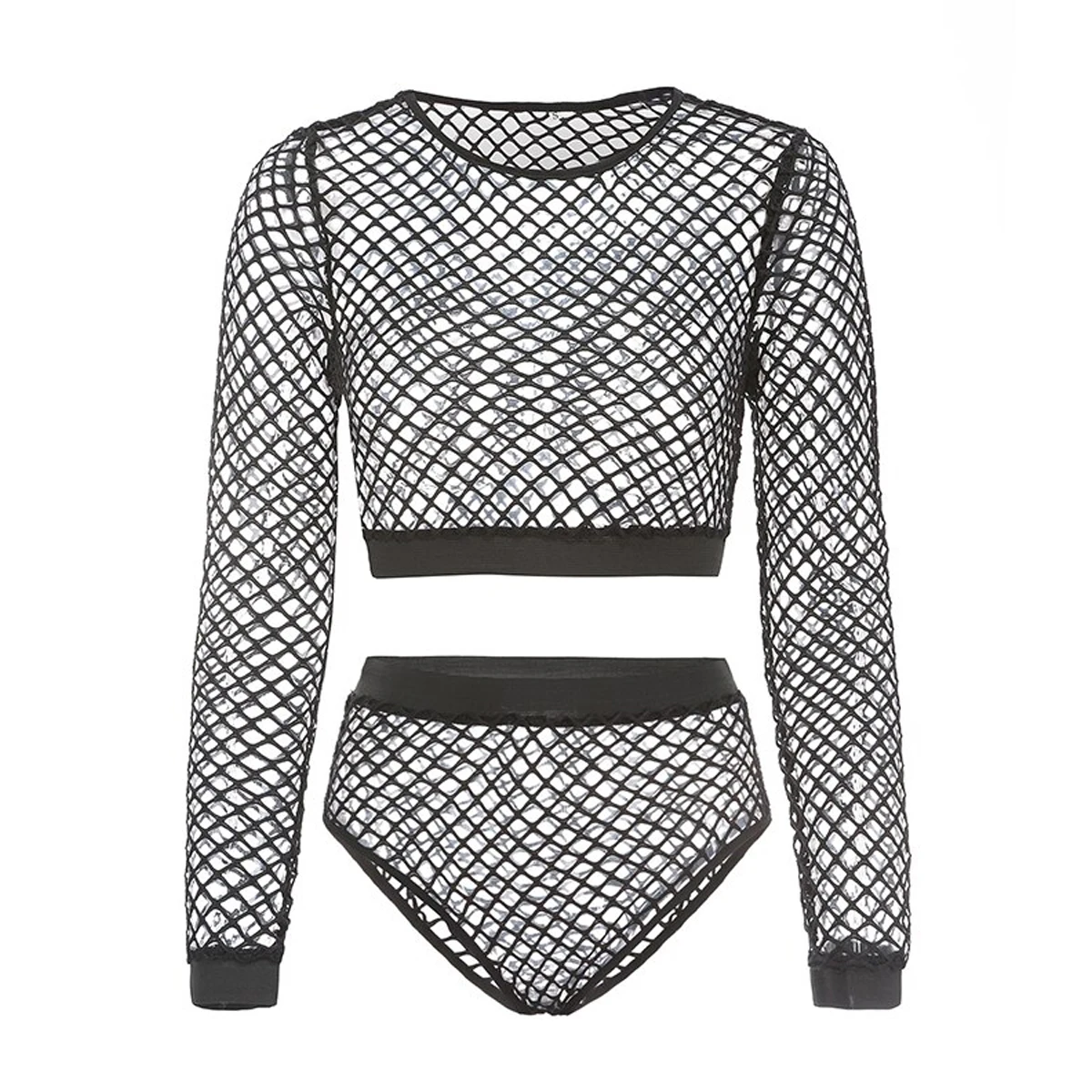 Hollow Out Stretchy Two Piece Set Eco-Friendly Packing