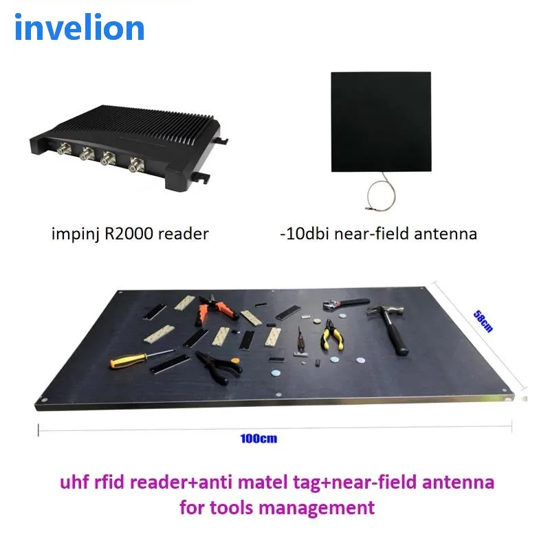 rfid tools tracking inventory panel desktop rfid antenna circular -10dBi 50cm near-field flat ultra thin easy for installation