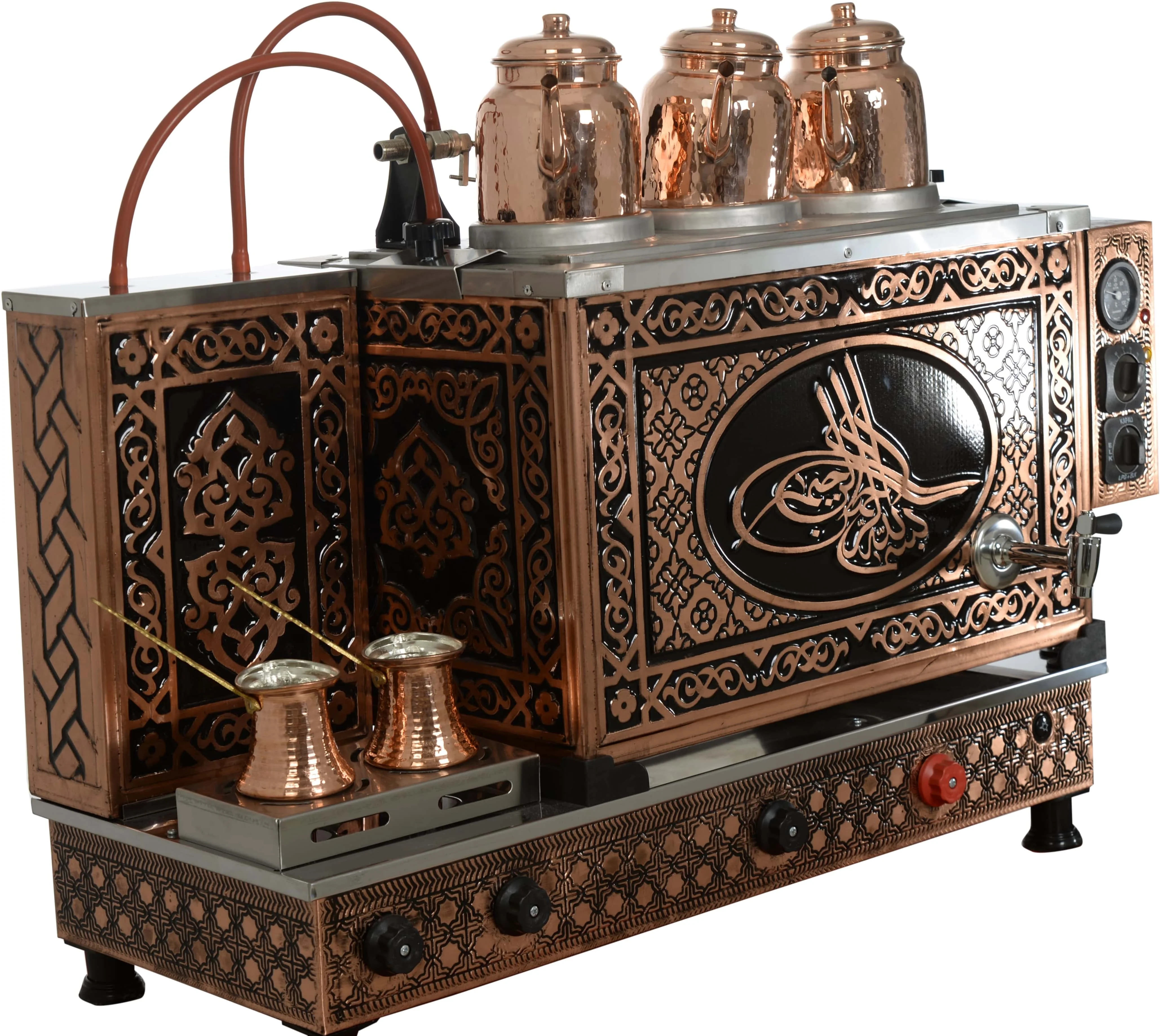 KUTLU TUGHRA 3 COPPER TEA MACHINE