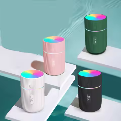 Umidificador de ar 220ml Aroma ultrassônico difusor de óleo essencial Mini USB Cool Mist Maker Aromaterapia com luz colorida