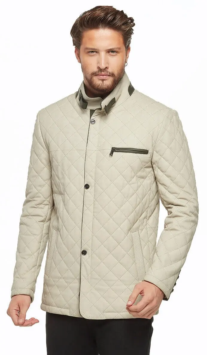 Dario Beige taffetà cappotti in pelle Orjinal pelle di agnello autunno inverno 2022 Biker Slim Large Size muslimah