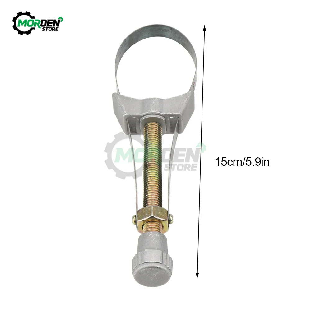 Herramienta de extracción de filtro de aceite de coche, llave de correa ajustable de 60mm a 120mm para herramientas de reparación de vehículos de