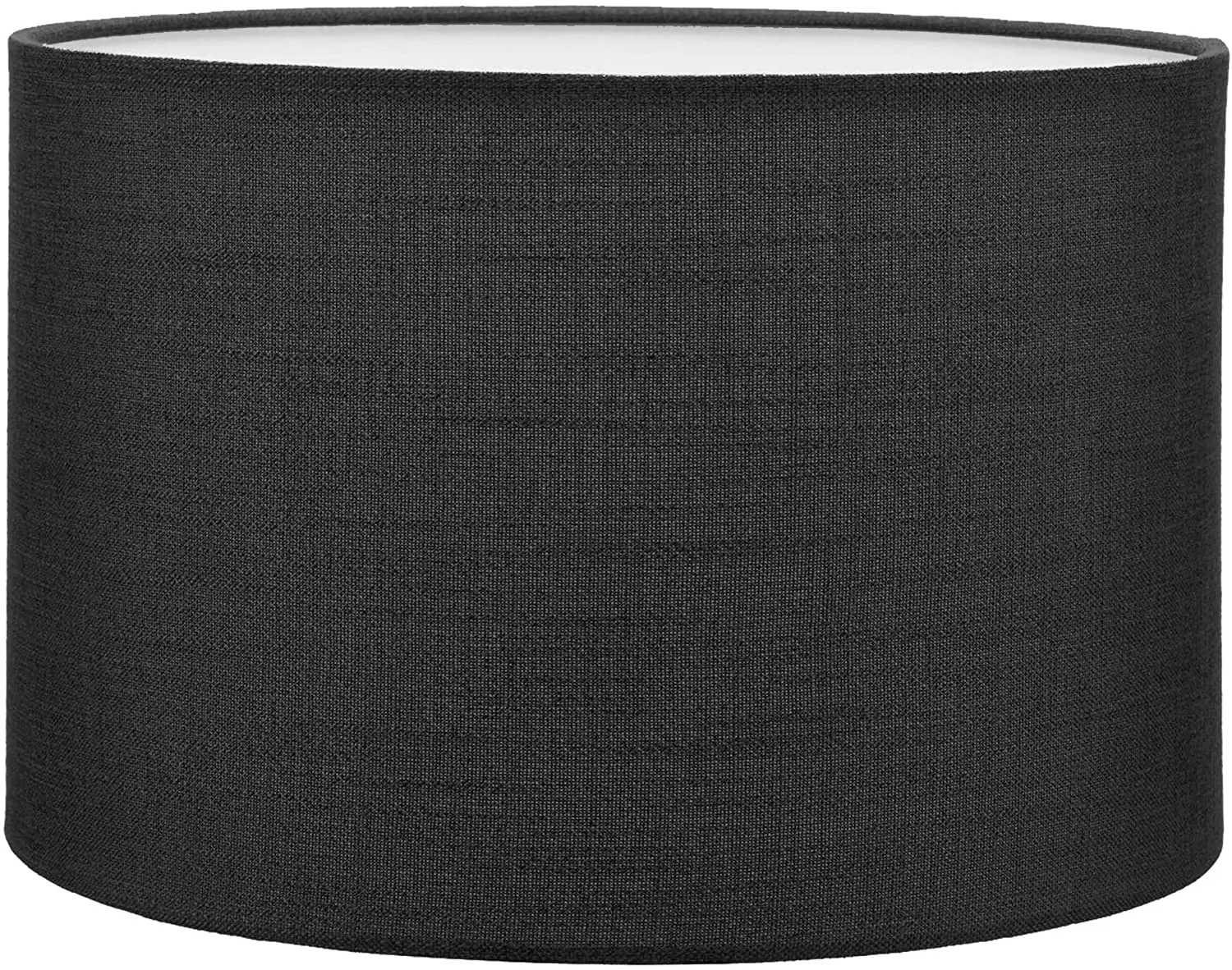 Floor Lamp Lampshade Black Drum Lampshade 38x38x22 Cm Decorative High Quality Special Lampshade Fabric and metal Inner Nes