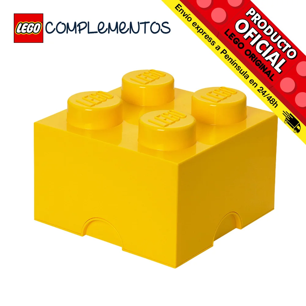 Lego storage Brick 4 lace yellow 40031732 Room Copenhagen toys for boys and girls, storage, block pieces, Bricks, Bricks, Bricks, Bricks, original