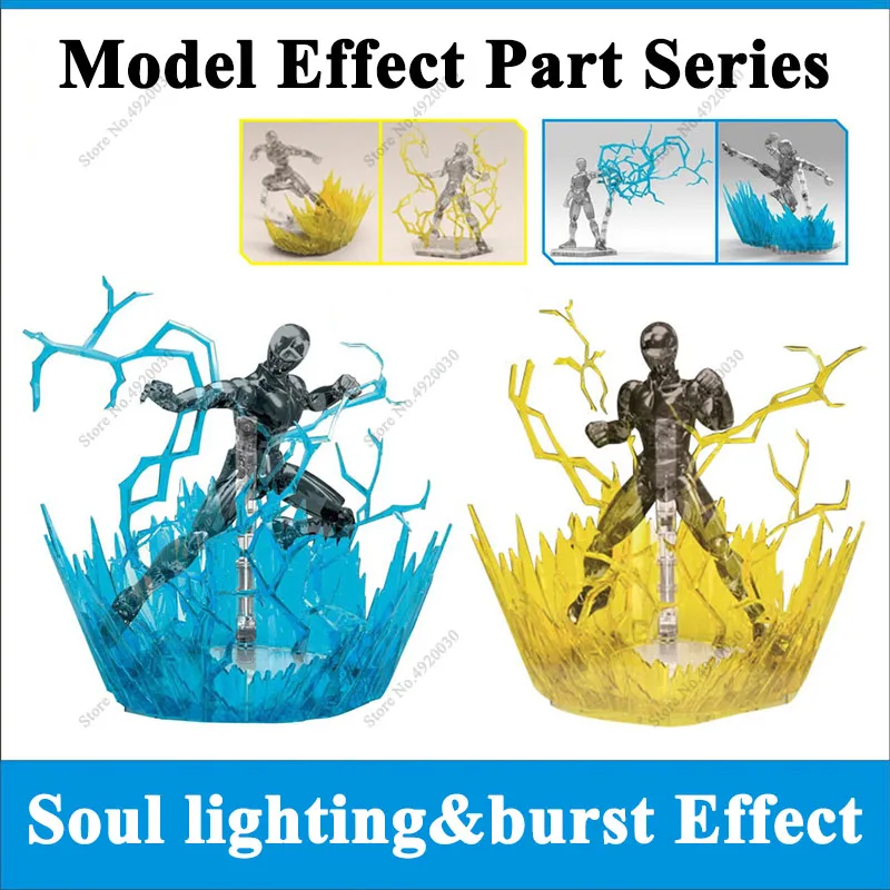 Effetto anima illuminazione effetti speciali modello di pennello blu Action Figure in plastica Display Hg/RG/Sd Rabot animazione Stage Act Suit