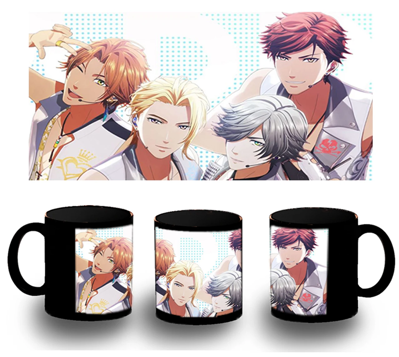 CUP FULLY black ARP BACKSTAGE BOYS IDOLS black mug