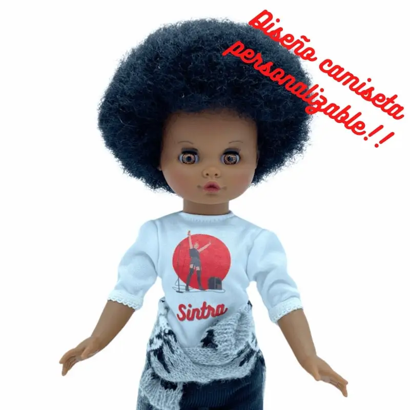 Original 2021 Sintra doll 40 cm customizable with photo, name, hobbies. Singer design limited edition 100% vinyl.