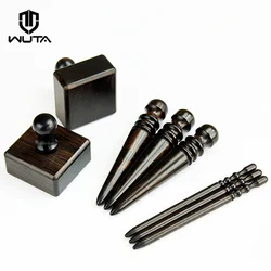 WUTA High Density Ebony Black Wood Leather Edge Burnisher Slicker Leather Craft Tool Polished Grinding Tool-3 Type Available