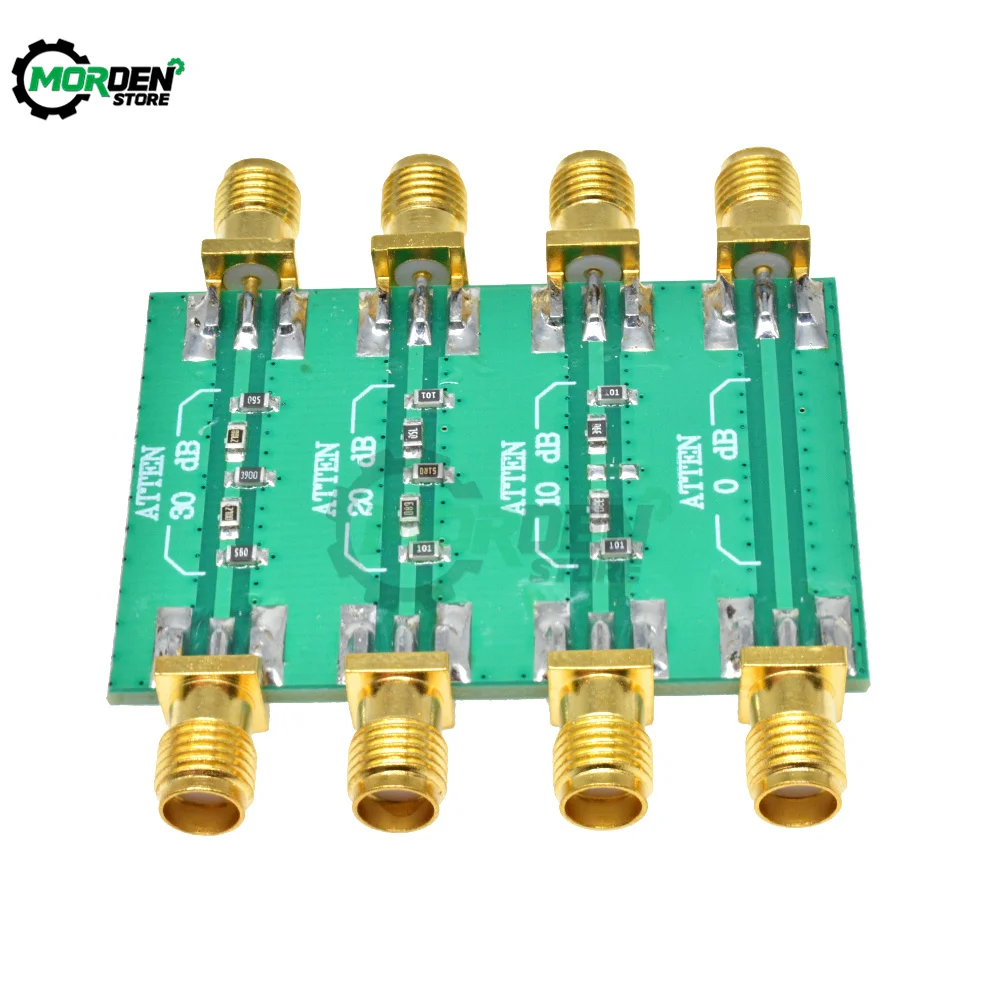 DC-4.0GHz 200mW DC 4.0GHz RF Fixed Attenuator SMA Double Female Head 0dB 10dB 20dB 30dB Connnector Electrical Accessories