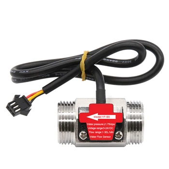 1/2" 3/4" 1" 2" DC 5-18V water flow sensor 304 stainless steel flow sensor water control liquid sensor switch
