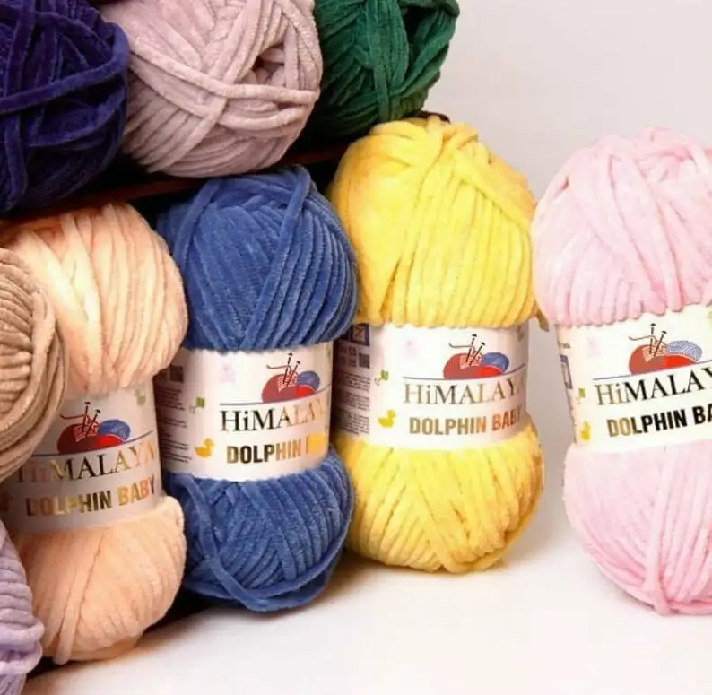 Himalaya Dolphin Baby Bulky Knitting Crochet Yarn 5 LOT/BALLS 100g (Free Shipping) Velvet Chenille Velure Wool Blanket Amigurumi