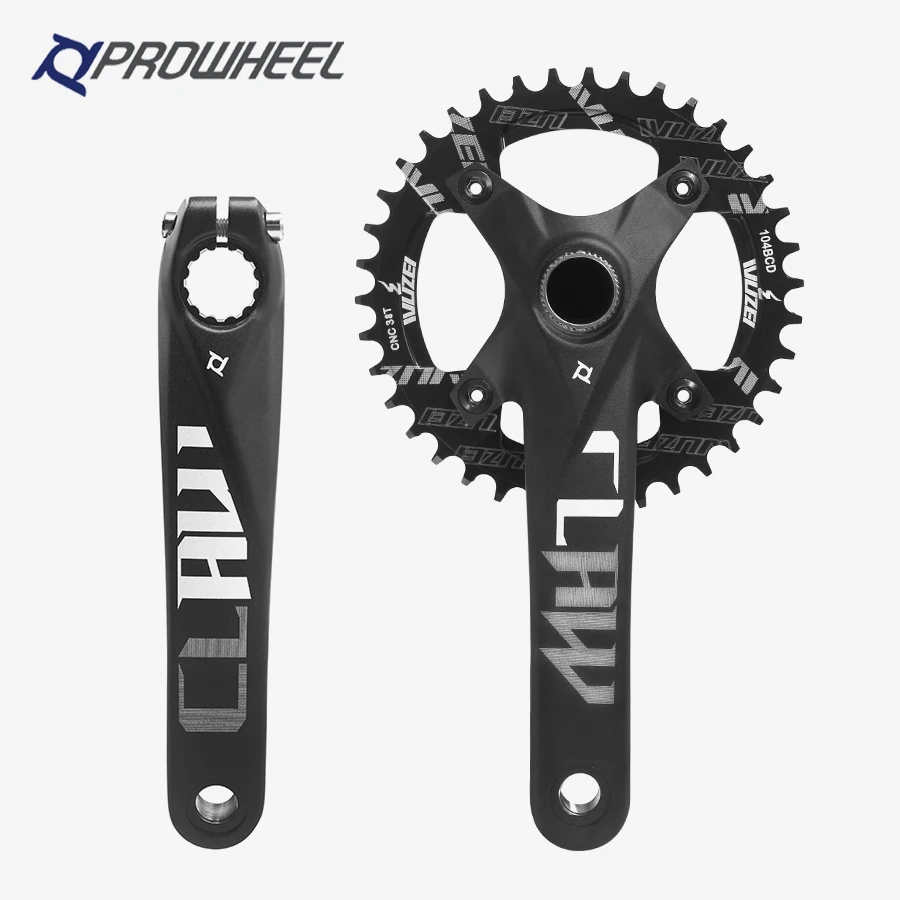 Prowheel gruby rower korbowy 170mm śnieg fatbike korba rowerowa BCD 104 bb 100MM 120mm 32t 34t 36t 38t 40t 42t akcesoria łańcuchowe