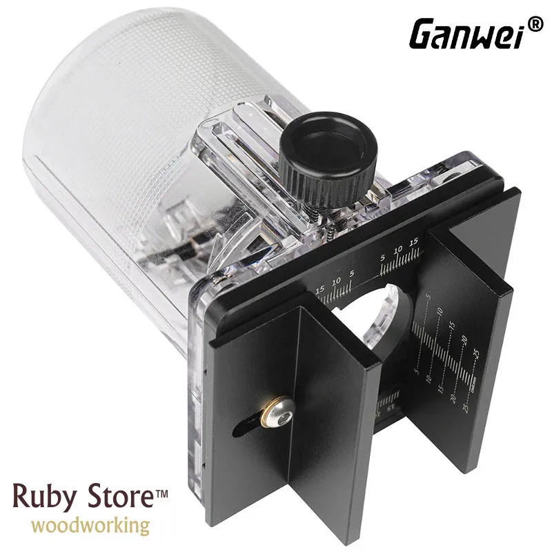 أداة قطع فتحة Ganwei لأداة تشذيب التوجيه + لقمة مستقيمة إضافية 1/4 × 11 × 30 مم، لآلة التشذيب بقطر 65 مم