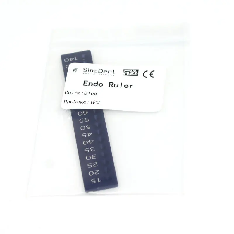 1Pcs Dental Measuring Ruler Full Aluminum Endo Ruler Gauge for Gutta Percha Poins Dental Calibrating Ruler Calibration