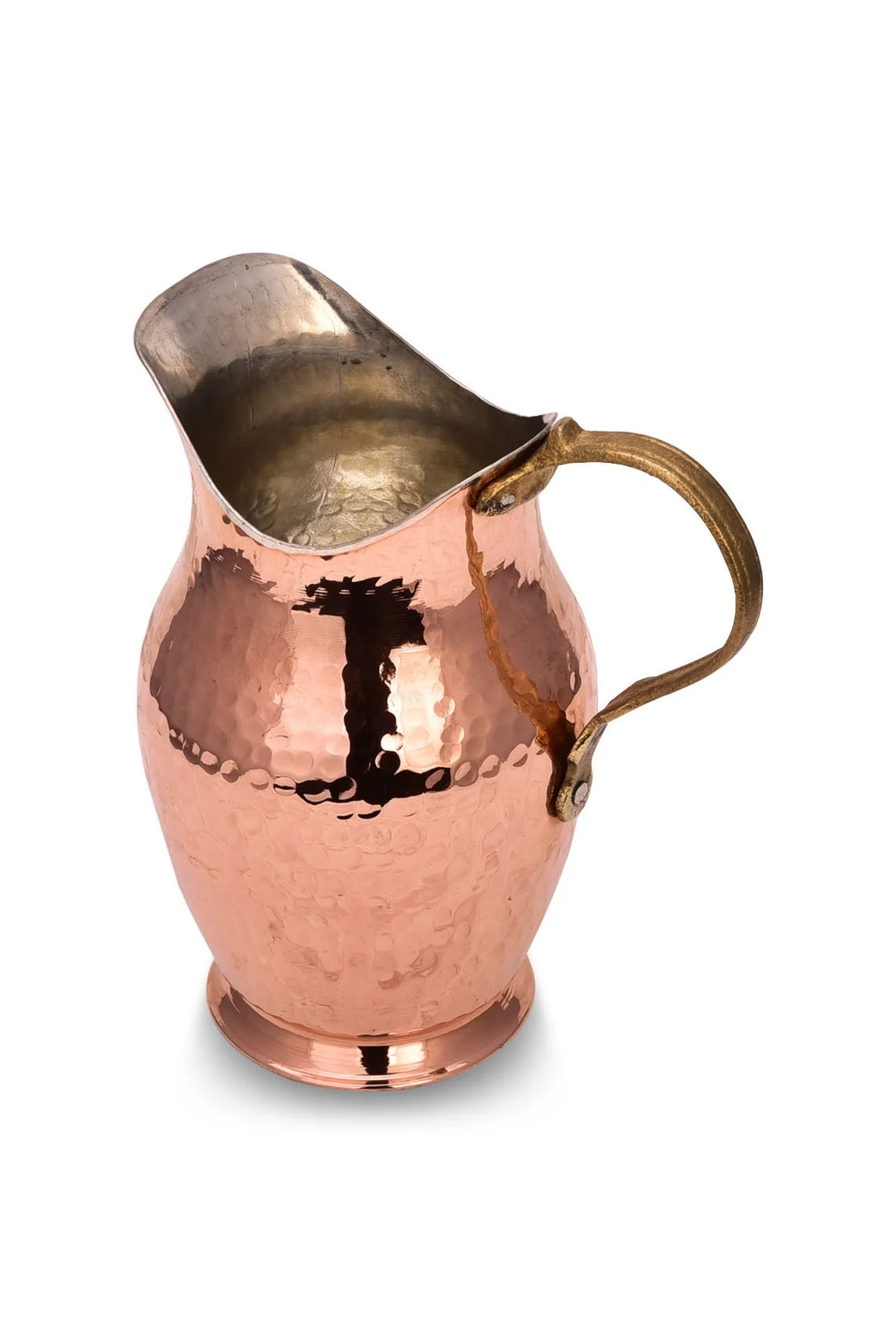 Handcrafted Copper Pitcher 100% Pure Copper Jug HammerTattoo Motif Decorative Vase Handmade Copper Decanter Traditional Carafer