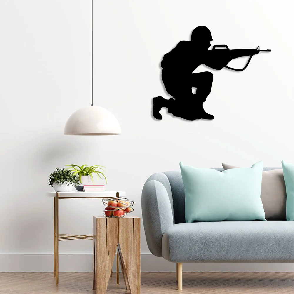 Engagement Soldier Wall Room Home Accessory Wooden Table 50x40cm