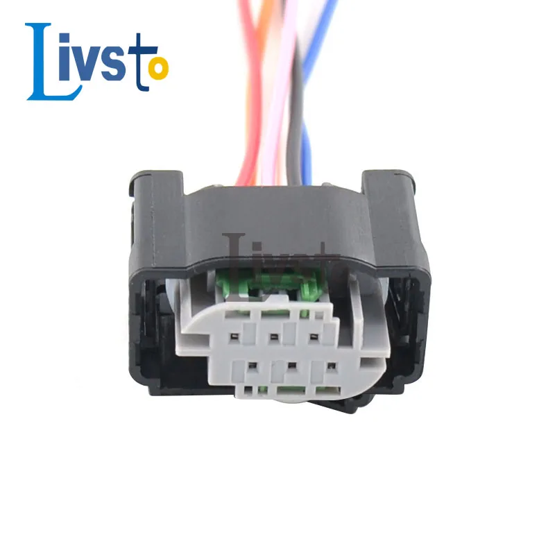 6 Pin 1-967616-1 Accelerator Pedal Wire Harness Connector Black Male Female Electricity Plug For BENZ BMW