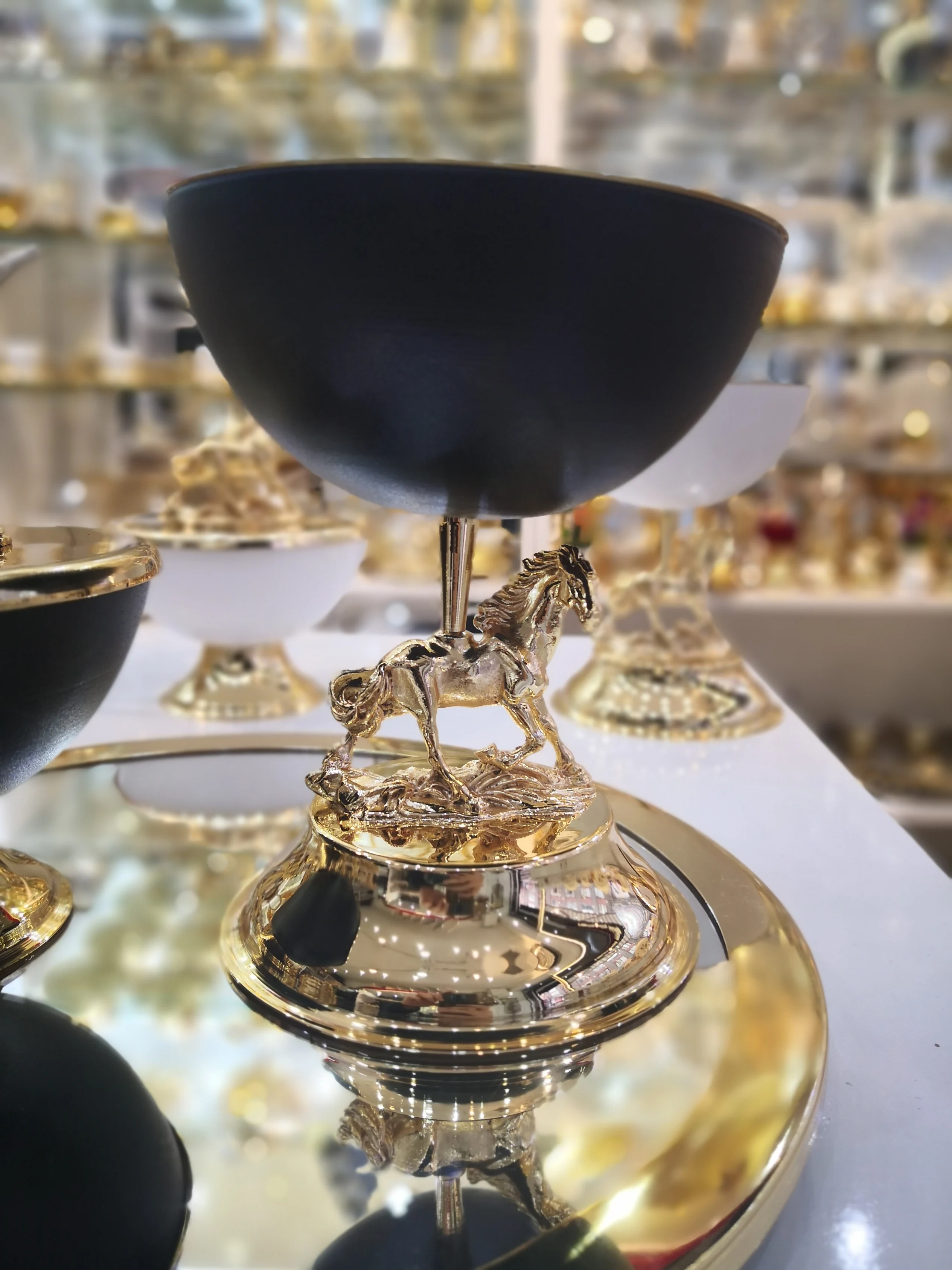 Thổ Nhĩ Kỳ Ngựa Lư Hương Hương Với Bao Gồm Hộp Và Khay Cho Gia Đình Và Trang Trí Đồ Trang Trí