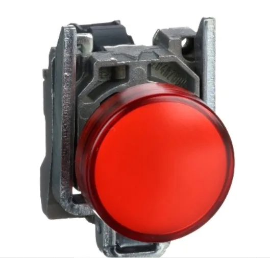 

XB4BVB4 = ZB4BVB4 + ZB4BV043 Pilot light, Harmony XB4, grey plastic, red, 22mm, integral LED, plain lens, 24V AC/DC