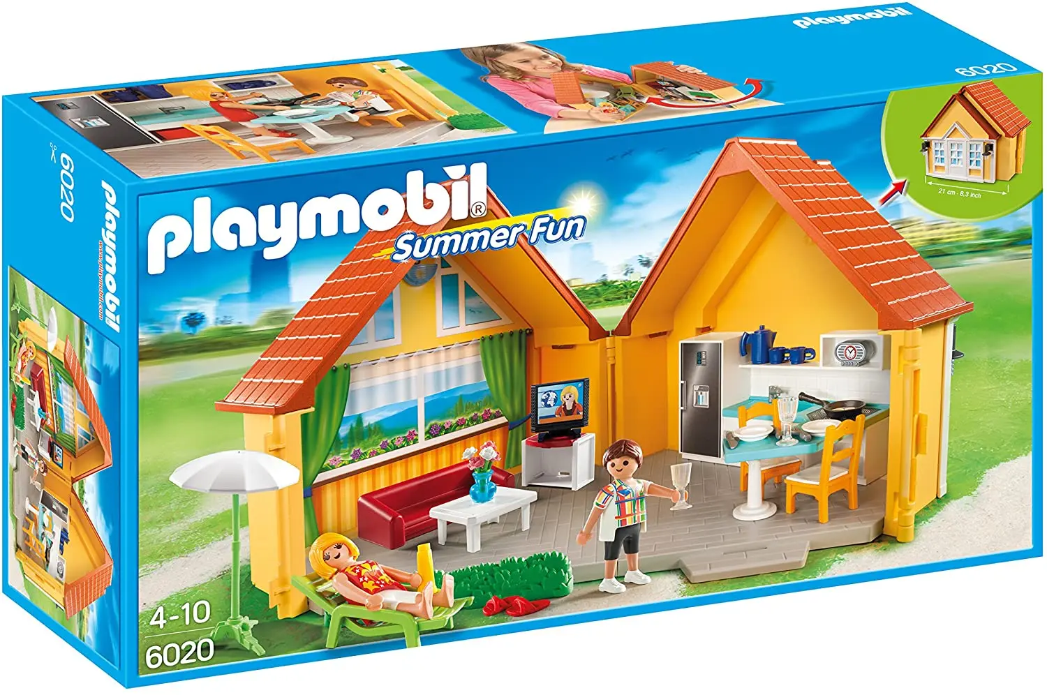 Playmobil Take Along Holiday House, 6020, original, toys, kids, girls, gifts, collector, figures, dolls, shop, with box, new, man, woman, official license