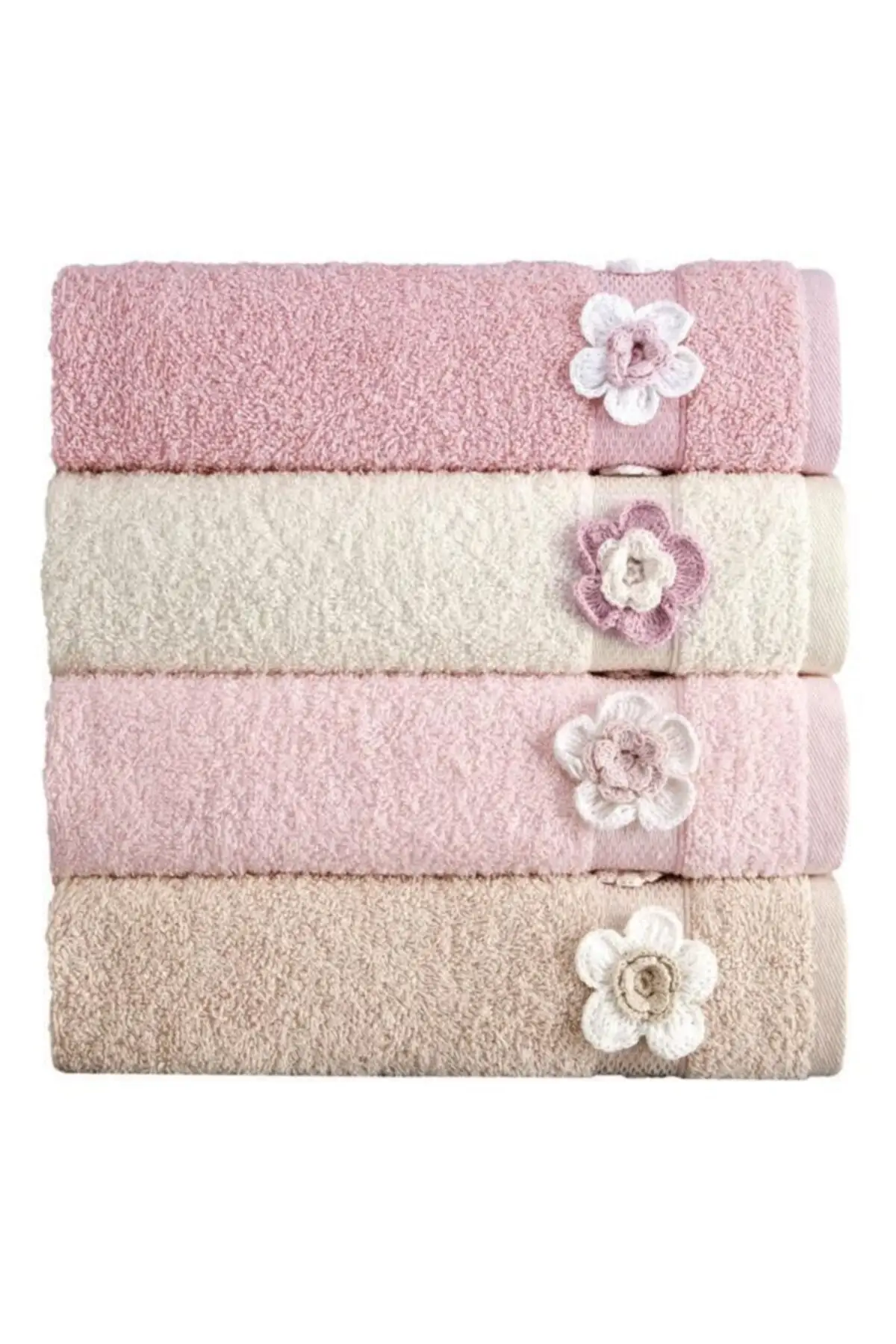 

4pcs Bath Towel Set %100 Cotton 50x90cm For Adults Quick Dry Easy Cleaning Bathroom Face Compressed Beach Hotel Foot Turkish
