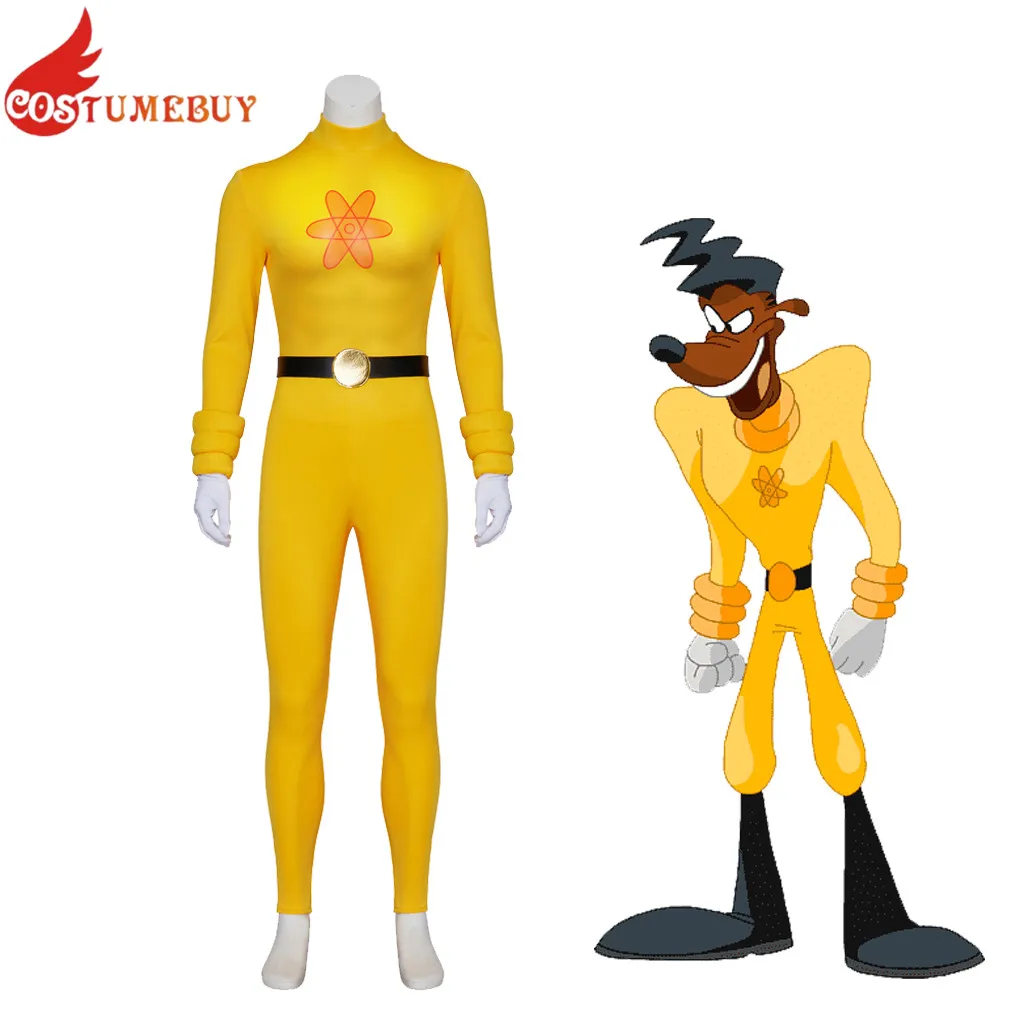 Costumebuy Powerline Cosplay Costume Jumpsuit Halloween Party Role Play Outfit Bodysuit Fancy Dress with Belt Gloves Cosplay