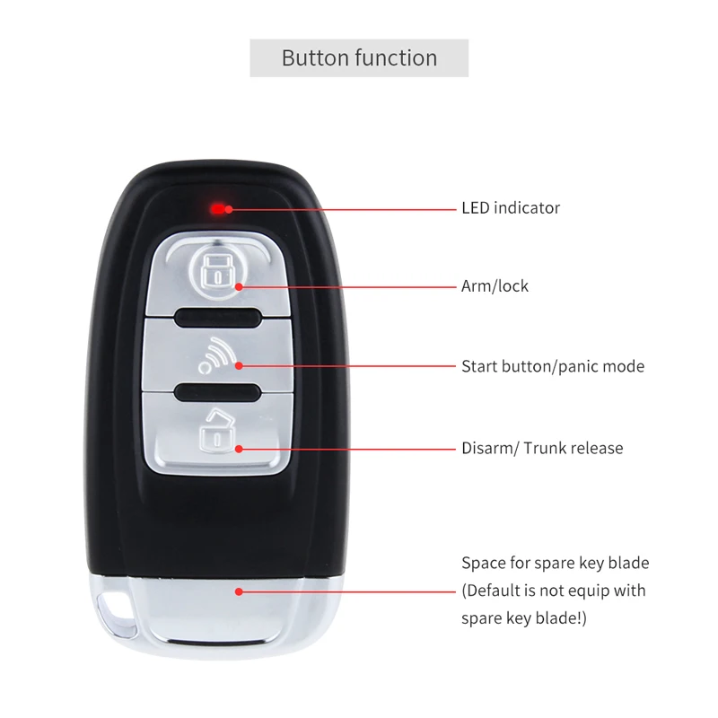 EASYGUARD alarm car system with auto lock unlock keyless entry remote starter push button start auto central lock