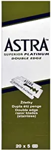 

Astra Superior Platinum Double Edge Shaving Razor Blades 100 Pcs Barber Favored by Astra