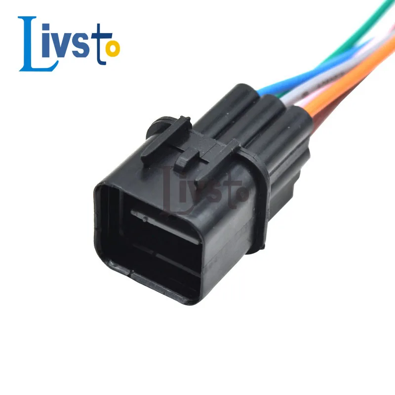 1 Set 6 Pin 090 Oxygen Sensor Waterproof Auto Wire Harness Connector Headlamp Fog Lamp Plug PB621-06020 For HYUNDAI KIA