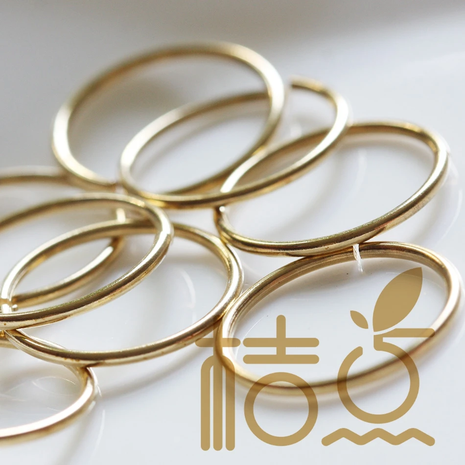 DIY Supply-Solid Brass Brass Finding Jump Rings-Jumpring-Jumprings-Jump ring