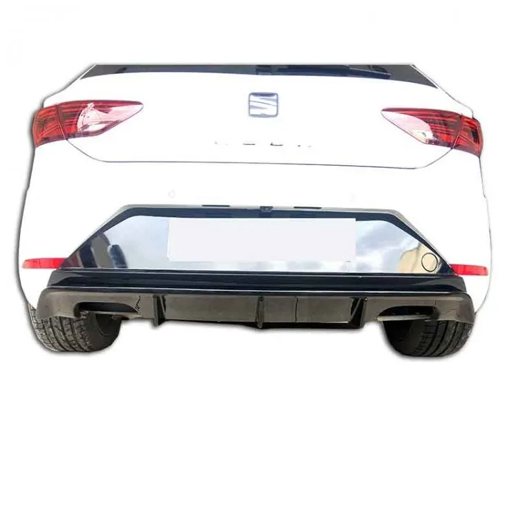 Sport tail rear bumper diffuser lip for 2017 2020 For Seat Leon MK3 5F 4 Dr For Seat Leon FR And Style Right-Left Double Exhaust