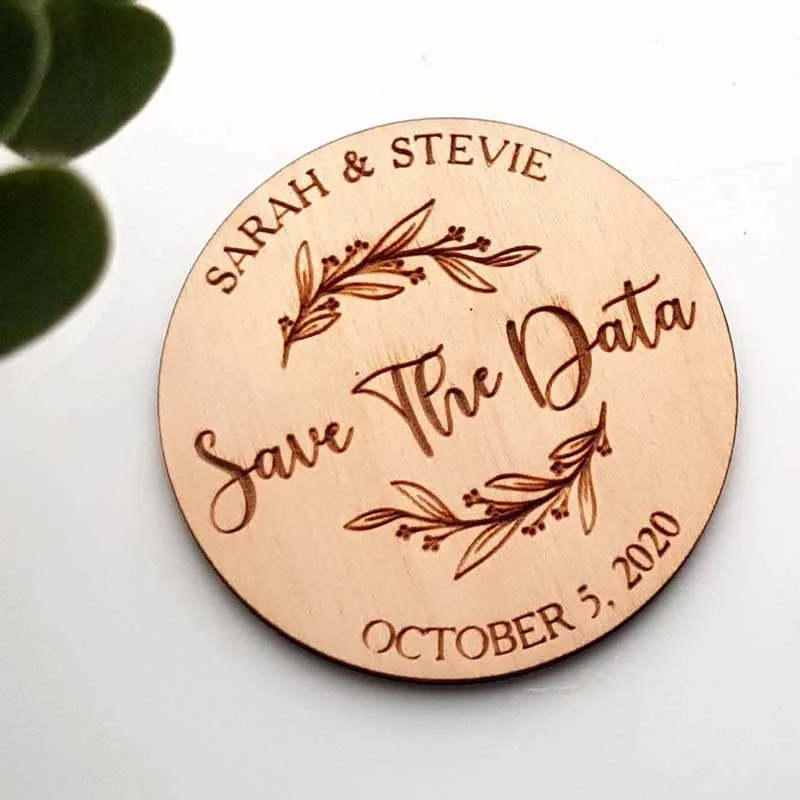 Personalized Wedding Refrigerator Magnet Save The Date Magnets Rustic Wood Wedding save the date Invitations Wedding Favors