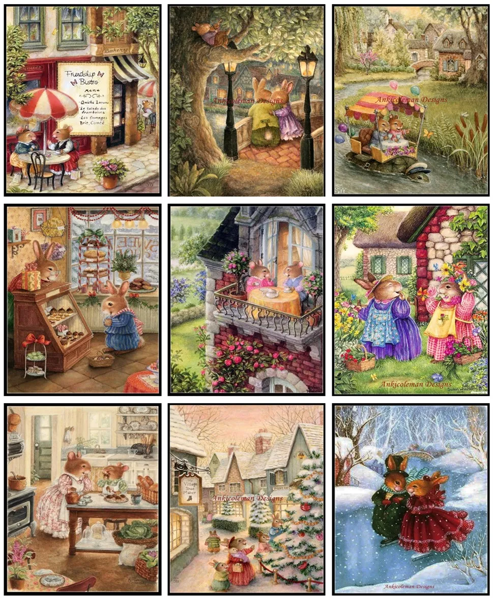 Embroidery Counted Cross Stitch Kits Needlework Embroidery - Crafts 14 ct Color DIY Handmade Decor - Happily Ever Collection