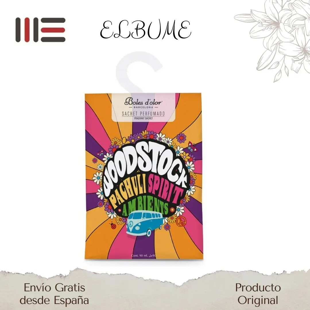 Boles D 'olor Sachet WOODSTOCK fills your cupboards with pleasant aromas with our scented sachets. Place the sachet in small environments (closets, cars, drawers, clothes boxes, shoemakers.)