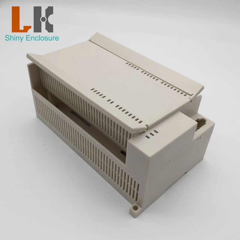 LK-PLC18 Mount Din Rail Enclosure ABS/PC Plastic Industrial Electrical Din Rail Enclosure 179x100x77mm