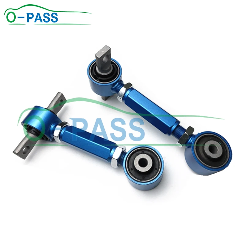 OPASS Rear Adjustable Control arm For Honda Civic IV V VI EG EF CRX Integra Type-R CR-V ACURA EL Tilt angle 52390-SR0-A00 1 Pair