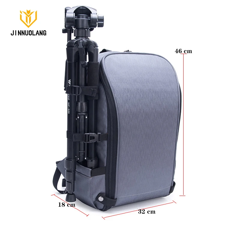 JINNUOLANG ขนาดใหญ่ความจุการถ่ายภาพกล้อง DSLR ไหล่กระเป๋า Rain Cover สำหรับ Canon Nikon Sony Mochila