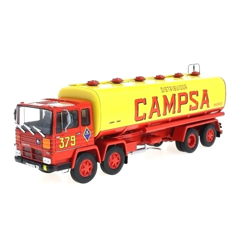 Salvat PEGASO 1086/52 camion étiqueté société pétrolière espagnole 1975 échelle 1:43 miniature moulé sous pression camions et bus espagnols collection sans fascicle, neuf dans Blister Emballage d'origine